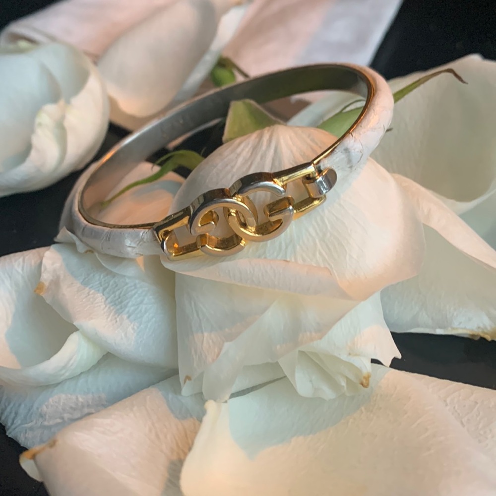 Gucci Collectible Vintage Italian snakeskin bracelet.